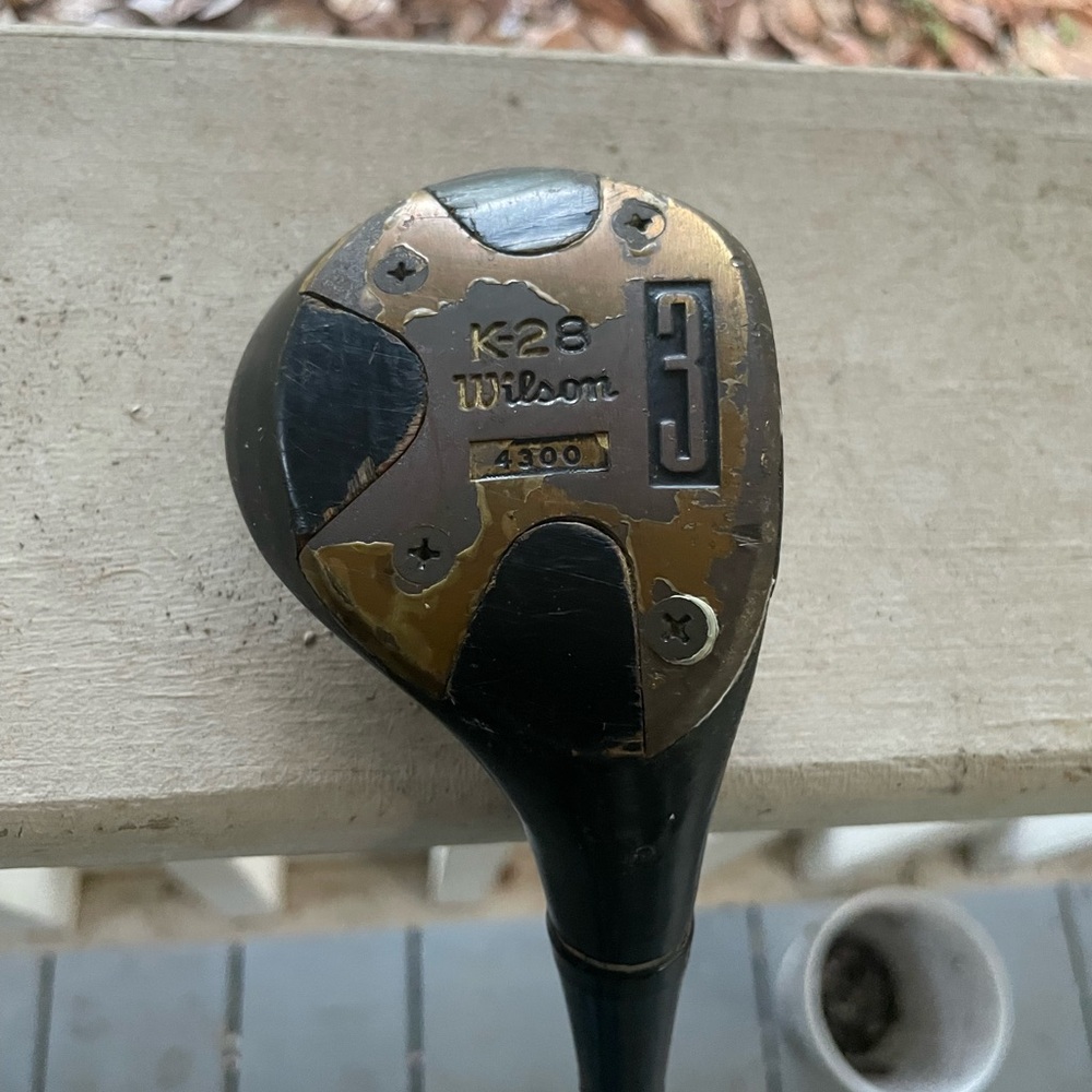 Wilson K28 Black and Gold Golf Club 3 Wood